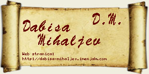 Dabiša Mihaljev vizit kartica